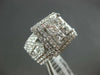 EXTRA LARGE 4.42CT DIAMOND 18KT WHITE GOLD 3D ROUND & PRINCESS ENGAGEMENT RING