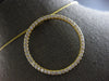 ESTATE LARGE .84CT DIAMOND 18KT YELLOW GOLD 3D CIRCLE OF LIFE FLOATING PENDANT