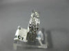 ANTIQUE WIDE .45CT DIAMOND 18K WHITE GOLD FILIGREE ETERNITY SQUARE RING #9416
