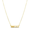 ESTATE 14KT YELLOW GOLD 3D CLASSIC HANDCRAFTED MOM BAR FUN LOVE NECKLACE
