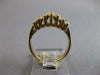 ESTATE WIDE 1.0CT DIAMOND 14KT YELLOW GOLD 3D MARQUISE 7 STONE ANNIVERSARY RING