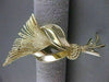ANTIQUE LARGE 14KT YELLOW GOLD FLOWER GRAIN SHEAF FILIGREE PIN BROOCH #49X23
