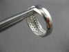 LARGE 2.98CT DIAMOND 18KT WHITE GOLD 3D MULTI ROW HUGGIE HOOP HANGING EARRINGS