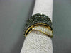 ESTATE LARGE 1.92CTW WHITE & BLACK DIAMOND 18KT YELLOW GOLD LOVE FUN RING
