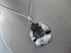 ESTATE LARGE 1.40CT DIAMOND 14KT WHITE GOLD 3D ETOILE HAMMER FLOATING PENDANT