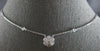 ESTATE .80CT DIAMOND 14KT WHITE GOLD 3D FLOWER BY THE YARD LOVE NECKLACE #27835