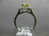 ESTATE 1.66CT WHITE & FANCY YELLOW DIAMOND 14KT TWO TONE GOLD 3D ENGAGEMENT RING