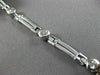 ESTATE WIDE 1.20CT DIAMOND 14KT WHITE GOLD ETOILE SOLID BRACELET STUNNING #19274