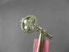ESTATE .86CT DIAMOND 18KT WHITE GOLD 3D ROUND & PRINCESS FLOWER HALO LOVE RING