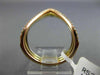 EXTRA LARGE .60CT DIAMOND 18K WHITE YELLOW & ROSE GOLD 3D THREE ROW V SHAPE RING