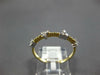 ESTATE .16CT DIAMOND 14KT YELLOW GOLD 3D TRIANGULAR CLASSIC BEADED FUN LOVE RING