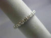 ESTATE 1.25CT ROUND DIAMOND 14KT WHITE GOLD 3D ETERNITY WEDDING ANNIVERSARY RING