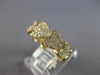 WIDE .29CT DIAMOND 14KT YELLOW GOLD MULTI HEART SEMI ETERNITY ANNIVERSARY RING