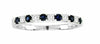 .43CT DIAMOND & AAA RUBY 14KT WHITE GOLD 3D ROUND SEMI ETERNITY ANNIVERSARY RING