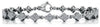 ESTATE 2.72CT DIAMOND 14KT WHITE GOLD 3D CLASSIC FLOWER ETERNITY TENNIS BRACELET