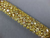 LARGE 25.94CT MULTI COLOR DIAMOND 18KT YELLOW GOLD 3D GRADUATING TENNIS BRACELET