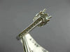 ANTIQUE .46CT DIAMOND 14K WHITE GOLD FILIGREE SEMI MOUNT ENGAGEMENT RING #12029