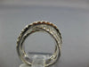 ESTATE LARGE 1.96CT DIAMOND 18KT WHITE GOLD MULTI ROW CRISS CROSS INFINITY RING
