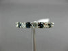 ESTATE 2.82CT ROUND DIAMOND & AAA SAPPHIRE 14KT WHITE GOLD ETERNITY RING #22274
