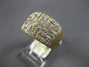ESTATE WIDE .18CT DIAMOND 14KT YELLOW GOLD CLASSIC GREEK DESIGN ANNIVERSARY RING