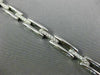 ANTIQUE 1.50CT DIAMOND 14K WHITE GOLD 3D CLASSIC PAVE BOX LINK BRACELET #18512