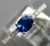 .61CT DIAMOND & AAA SAPPHIRE 18K WHITE GOLD 3D OVAL & ROUND FRIENDSHIP LOVE RING
