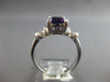 1.52CT DIAMOND & AAA AMETHYST 14KT WHITE GOLD 3D CUSHION & ROUND ENGAGEMENT RING