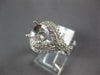 LARGE .67CT DIAMOND 14KT WHITE GOLD 3D 4 PRONG ROUND SEMI MOUNT ENGAGEMENT RING