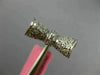 ESTATE .81CT DIAMOND WHITE GOLD 3D CLASSIC DOUBLE SIDED BOW FUN LOVE RING