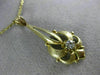 ANTIQUE VICTORIAN .08CT OLD MINE DIAMOND 14KT YELLOW GOLD FILIGREE PENDANT 21417