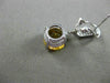 ESTATE 3.95CT DIAMOND & AAA CITRINE 14KT WHITE GOLD 3D CLIP ON HANGING EARRINGS