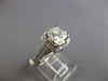 LARGE EGL CERTIFIED 1.5CT DIAMOND 14KT WHITE GOLD PRINCESS ENGAGEMENT RING 28085