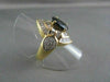 ANTIQUE LARGE 5.70CT DIAMOND & AAA EXTRA FACET SAPPHIRE 18KT YELLOW GOLD RING