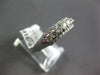 ESTATE .88CT DIAMOND 14KT WHITE GOLD ROUND 3 ROW SEMI ETERNITY ANNIVERSARY RING