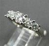 ESTATE .78CT DIAMOND LUCIDA 5 STONE 14KT WHITE GOLD ENGAGEMENT RING STUNNG 16301