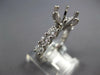 LARGE .79CT DIAMOND 18KT WHITE GOLD CLASSIC 6 PRONG SEMI MOUNT ENGAGEMENT RING