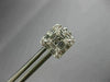 ESTATE .91CT DIAMOND 18KT WHITE GOLD 3D CLASSIC INVISIBLE SQUARE STUD EARRINGS