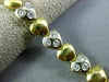 ANTIQUE 1.07CT DIAMOND 18KT TWO TONE GOLD 3D CLASSIC HEART ETOILE BRACELET #108