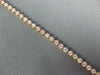 ESTATE .96CT DIAMOND 18KT ROSE GOLD 3D ROUND CLASSIC 2mm TENNIS BRACELET