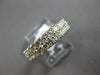 WIDE 1.62CT DIAMOND 14KT WHITE GOLD 3D 2 ROW DIAGONAL WEDDING ANNIVERSARY RING