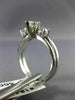 ANTIQUE WIDE .95CT MARQUISE & ROUND DIAMOND 14K WHITE GOLD ENGAGEMENT RING 18478