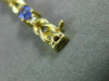 ESTATE 6.93CT DIAMOND & AAA TANZANITE 14KT YELLOW GOLD 3D CLASSIC BRACELET #2847