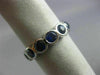 WIDE 3.10CT AAA ROUND SAPPHIRE 14KT WHITE GOLD 3D ETOILE BEZEL ANNIVERSARY RING