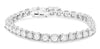 ESTATE LARGE 5.00CT DIAMOND 14KT WHITE GOLD 3D CLASSIC ROUND TENNIS BRACELET