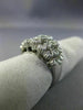 ESTATE WIDE .75CT DIAMOND 14KT WHITE GOLD 3D FILIGREE MILGRAIN ANNIVERSARY RING