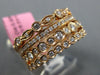 ESTATE WIDE .62CT DIAMOND 18KT ROSE GOLD 3D FILIGREE STACKABLE FUN RING