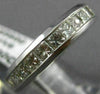ESTATE WIDE 2.90CT PRINCESS CUT DIAMOND 14KT WHITE GOLD 3D ETERNITY RING #22375