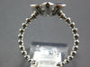 1.03CT DIAMOND & AAA SAPPHIRE 18KT WHITE GOLD PRINCESS & PEAR SHAPE FLOWER RING