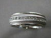 ESTATE WIDE 1.11CTW DIAMOND 14K WHITE GOLD MENS WEDDING RING 7MM SIZE 10.0 16847