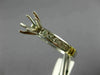 ESTATE .66CT DIAMOND 14KT 2 TONE GOLD ROUND SEMI MOUNT ENGAGEMENT RING #23795